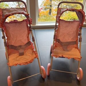American Girl Doll Bitty Baby double stroller set
